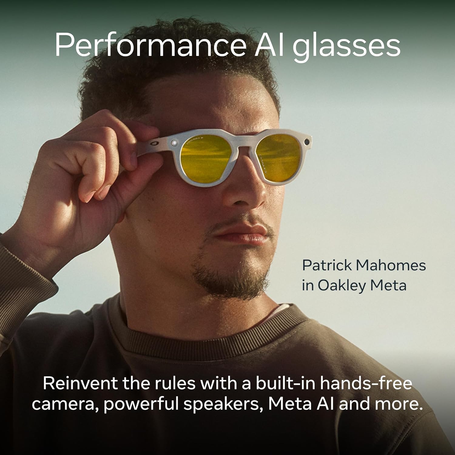 Oakley Meta HSTN, Black | Smart AI Glasses for Men, Women — Performance for Sports, Athletes — Camera, Audio, Video — 8 Hour Battery — 3K HD Resolution — Prizm™ Polarized Lenses - Image 3
