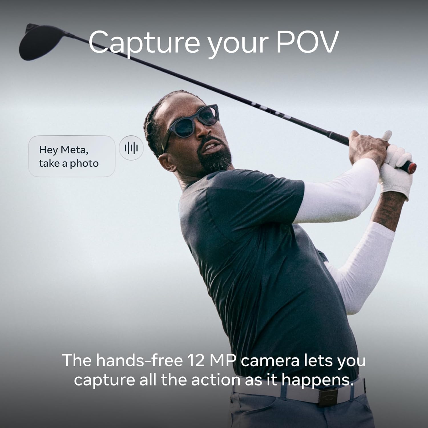 Oakley Meta HSTN, Black | Smart AI Glasses for Men, Women — Performance for Sports, Athletes — Camera, Audio, Video — 8 Hour Battery — 3K HD Resolution — Prizm™ Polarized Lenses - Image 5