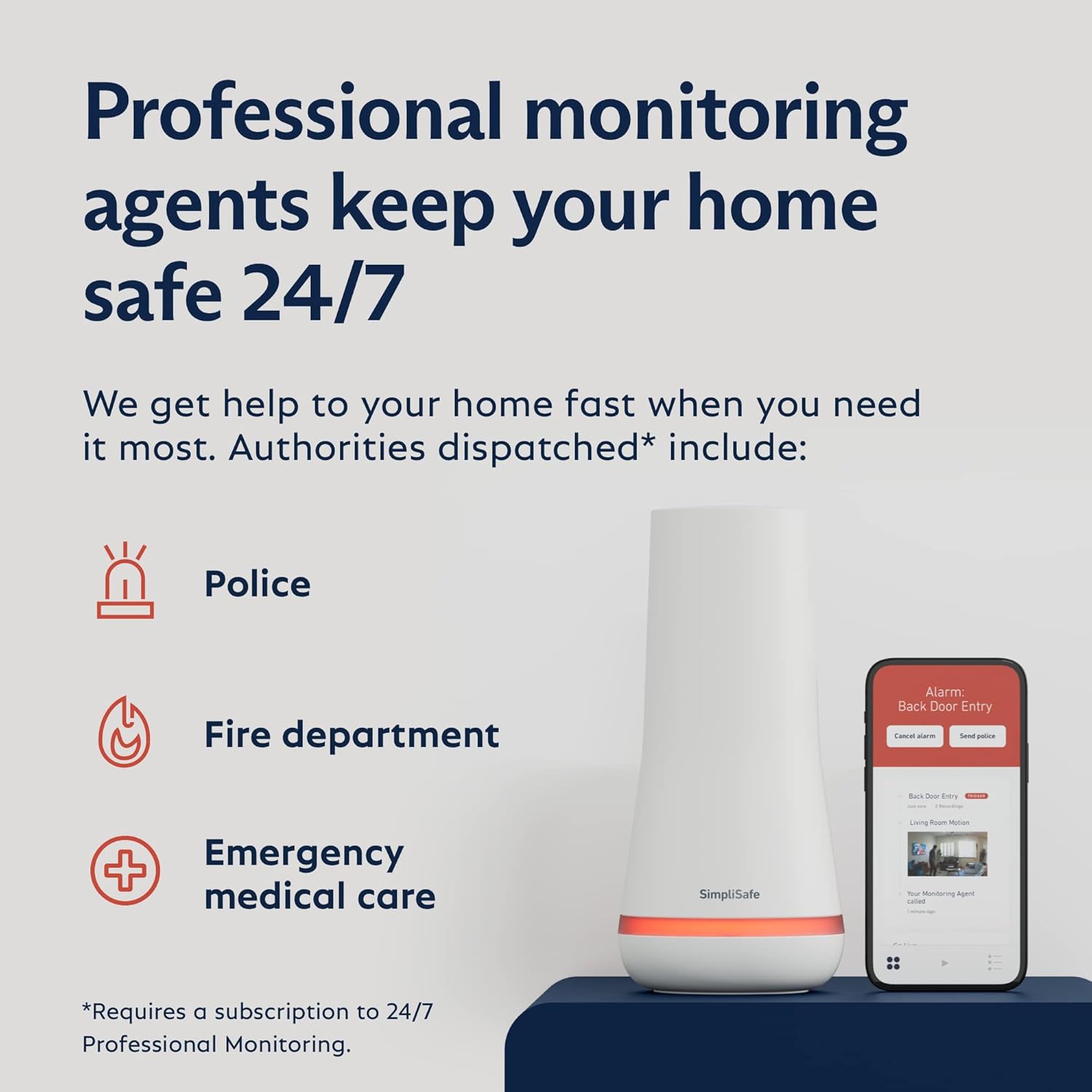 SimpliSafe 10 Piece Wireless Home Security System with Outdoor Camera- Optional 24/7 Professional Monitoring - No Contract - Compatible with Alexa and Google Assistant - Image 9