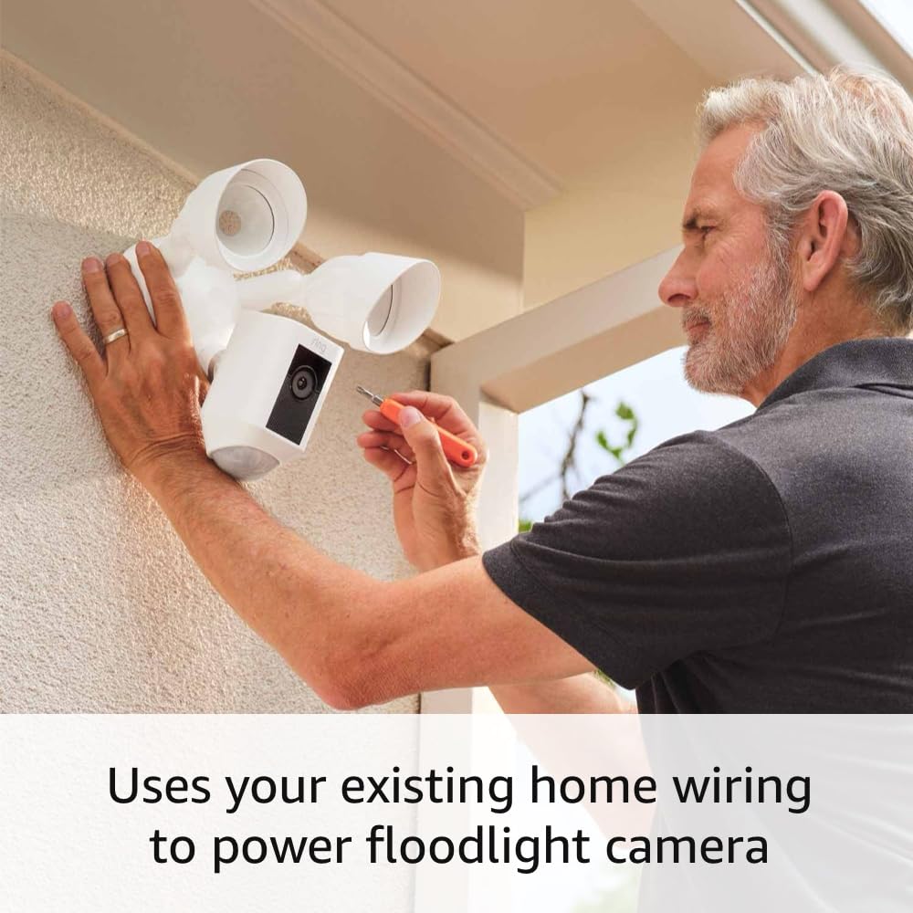 Ring Floodlight Cam Wired Plus (newest model), Outdoor home or business security with motion-activated 1080p HD video and floodlights, Black - Image 8
