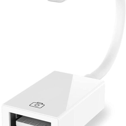 Apple MFi Certified Lightning to USB Camera Adapter for iPhone iPad Female USB 3.0 OTG Cable Adapter Support Connect Camera, Flash Drive, Card Reader, MIDI Keyboard, Mouse