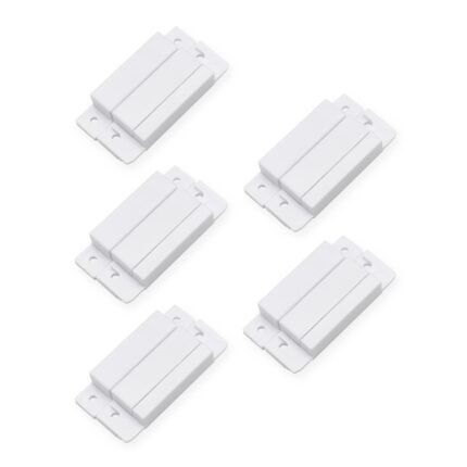 Magnetic Reed Switch NO Surface Mount Wired Door Window Contact Sensor with Cover for Home Security and Burglar Alarm Systems MC-31 5pcs