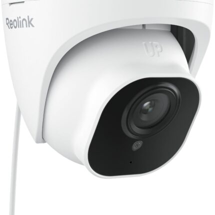 REOLINK Wired Security Camera Outdoor, IP PoE Dome Surveillance Camera, Smart Human/Vehicle Detection, Work with Smart Home, 100ft 5MP HD IR Night Vision, Up to 512GB microSD Card, RLC-520A
