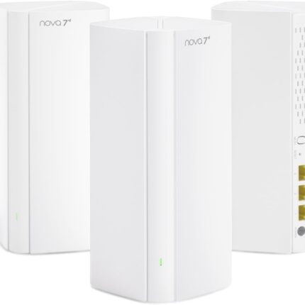 Tenda WiFi 7 Mesh System BE3600 – Dual Band Mesh WiFi System for Home, Covers Up to 6,600 Sq. Ft., Seamless Mesh Network with 3 Gigabit Ports, Supports 160+ Devices, MLO, VPN, 4K QAM, ME3 Pro (3-Pack)