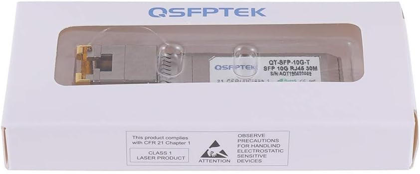 10GBASE-T SFP+ to RJ45 Transceiver, 10G Ethernet Copper Module, Optical SFP RJ 45 10Gb T Mini-GBIC Compatible with Cisco SFP-10G-T-S, Ubiquiti UF-RJ45-10G, Mikrotik, Supermicro, Fortinet, up to 30m - Image 8