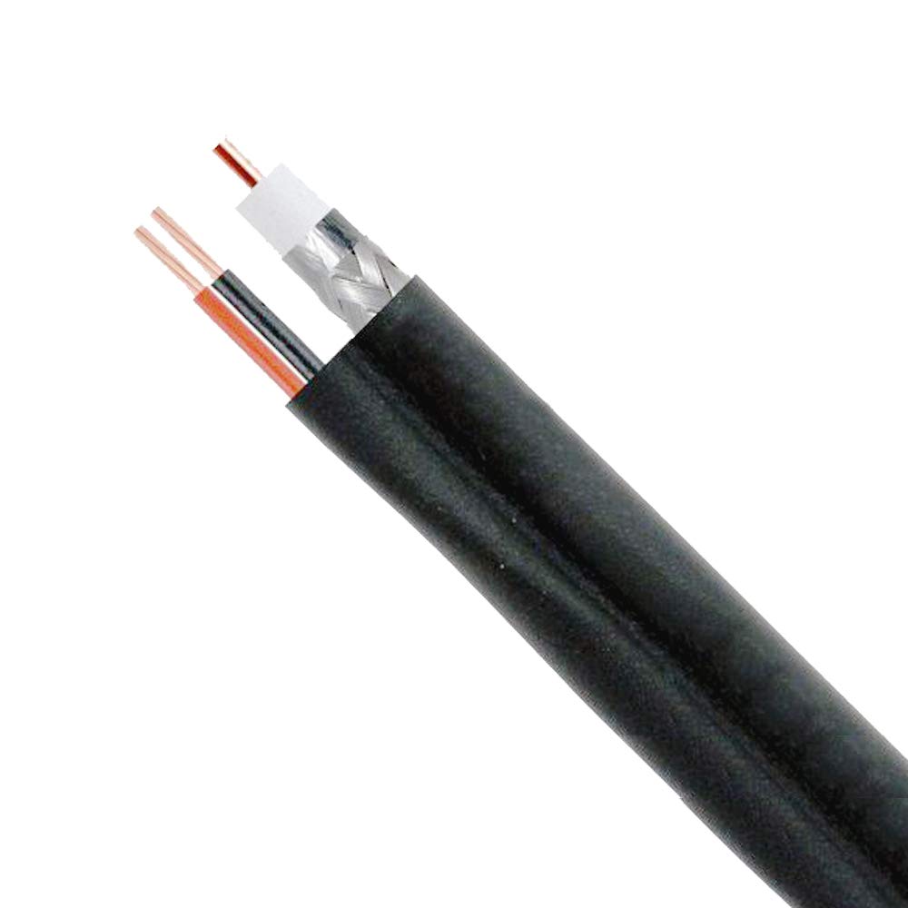 FiveStarCable Siamese RG6 Coaxial Cable with 18AWG Power Wire 500 ft. Combo CCTV Cable for Security Cameras, DVR, and Video Surveillance Systems RG6/U + 18/2 Color Black - Image 6