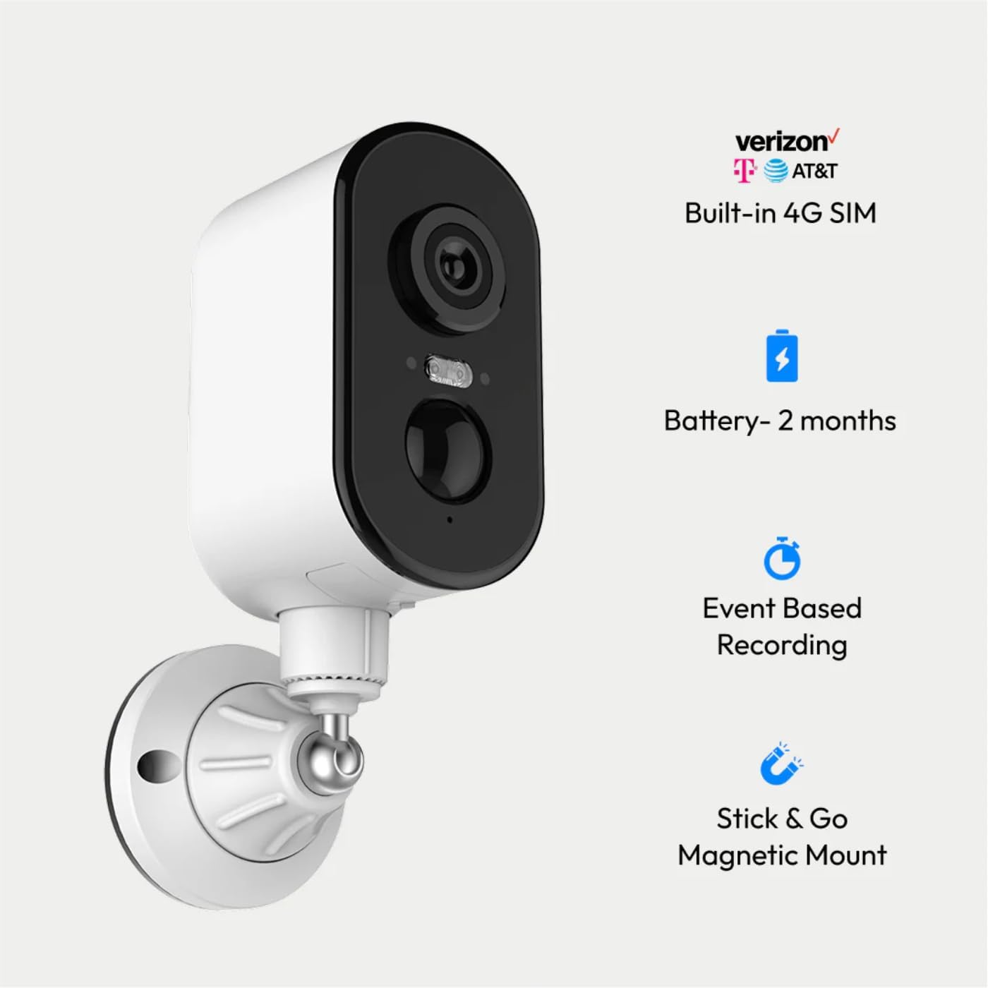 Waggle 4G LTE Cellular Security Camera, 2K HD Pet Monitor, No WiFi, 9000mAh Battery, Night Vision, 2-Way Talk & Siren Alarm, Dog Monitor for RVs/Camping/Travel & Indoor/Outdoor - Subscription Required - Image 4