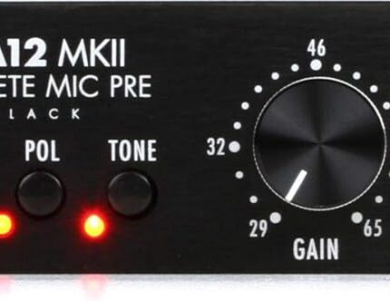Warm Audio WA12 MKII Single Channel Microphone Preamplifier & Instrument DI- Black