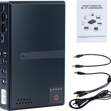 Mini DC UPS Battery Backup Uninterruptible Power Supply 18W 5V/9V/12V/15V/24V Output for Router, Modem, POE Devices, Security Camera, Raspberry Pi