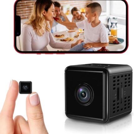 Hidden Camera,1080P WiFi Spy Camera - with Night Vision & Motion Detection, Wireless Indoor Security Camera for Pet/Baby/Nanny, App Live Feed, Smallest Smart for Home Monitoring-X6D
