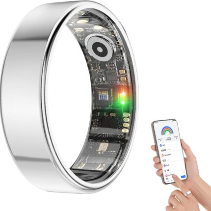 BENIO Gen 2 Smart Ring for Women & Men, Heart Rate,Fitness Tracker with Sleep，Step/Sleep/Blood Oxygen/Heart Rate Tracker, 5ATM Waterproof for iOS and Android,No Subscription