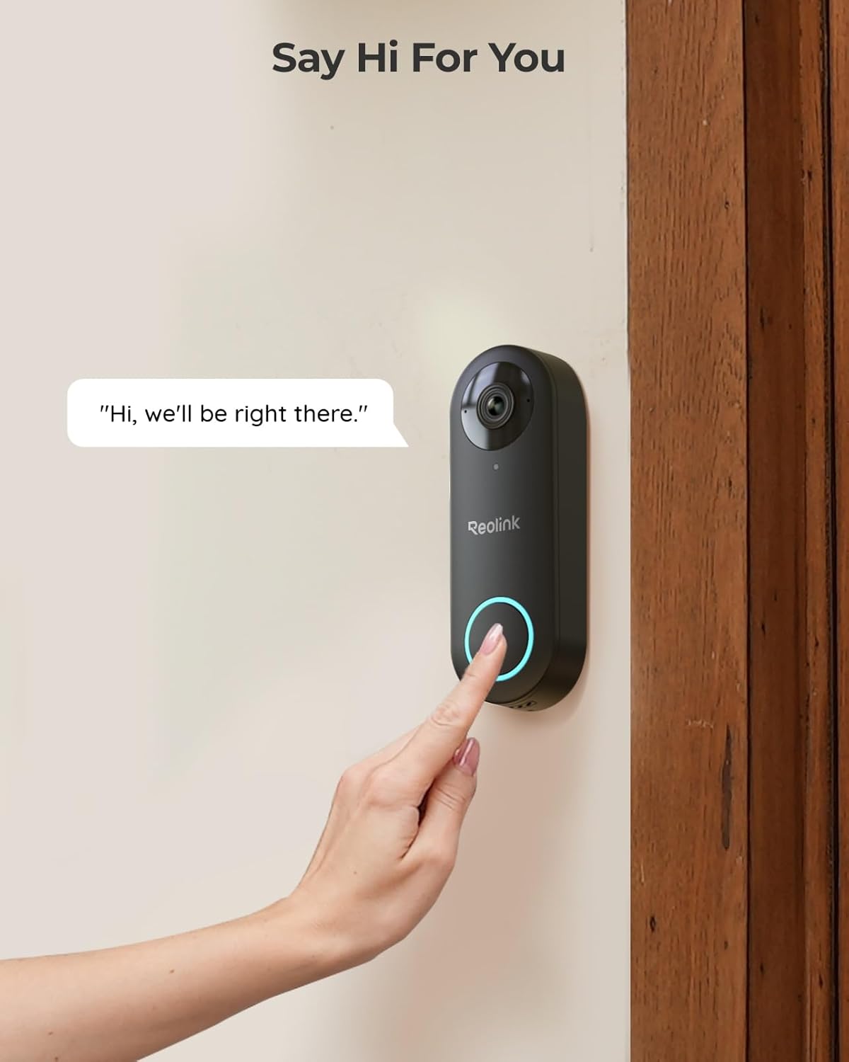 REOLINK Video Doorbell PoE Camera – 2K IP Security Camera Outdoor with Chime V2, 4:3 Aspect Ratio, 180 Degree Diagonal, 2-Way Talk, Plug & Play, Secured Local Storage, No Monthly Fee - Image 5