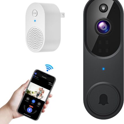 Orbitell Wireless Wi-Fi Video Doorbell Camera with Two Way Audio, AI Motion Detection, Night Vision and Cloud Storage, 2.4G Wi-Fi only
