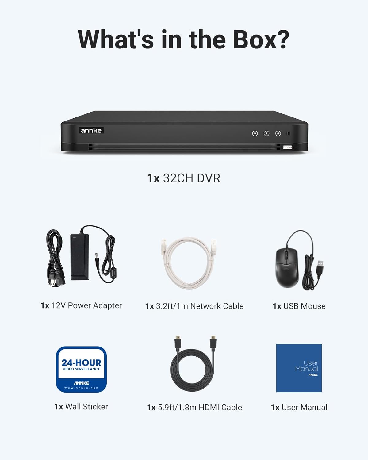 ANNKE 32 Channel H.265+ Security AI 3K Lite DVR Recorder with 4TB Hard Drive, 5-in-1 5MP Surveillance CCTV 32CH Hybrid DVR with Human/Vehicle for Home/Business Security Camera System, P2P Technology - Image 9