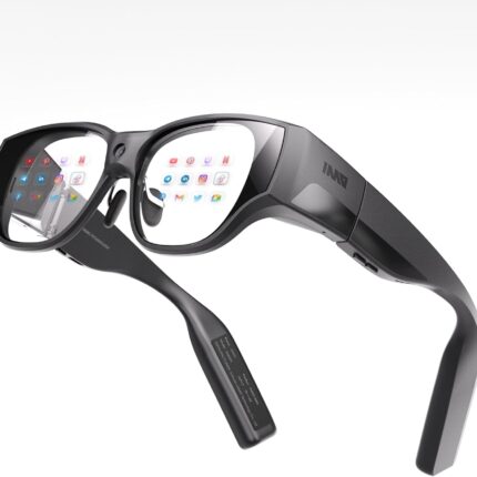 inmo AIR3 Smart AR Glasses, 1080P Micro-OLED Display, 36° FOV, 150" Virtual Screen, Built-in Processor, AI Assistant, Portable All-in-One Immersive XR Glasses (Ring NOT Included)