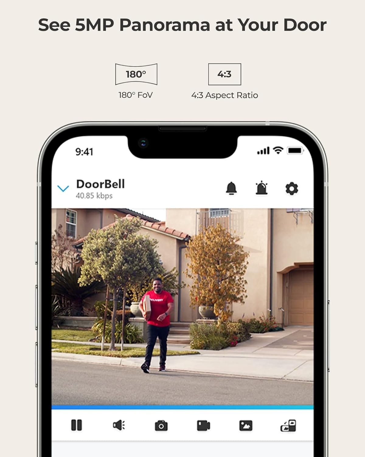 REOLINK Video Doorbell PoE Camera – 2K IP Security Camera Outdoor with Chime V2, 4:3 Aspect Ratio, 180 Degree Diagonal, 2-Way Talk, Plug & Play, Secured Local Storage, No Monthly Fee - Image 2