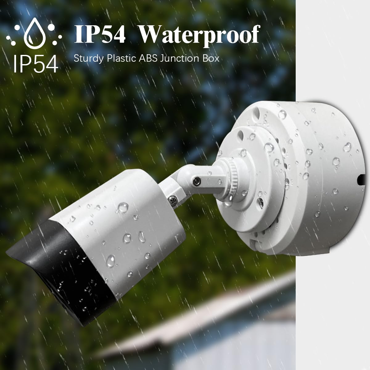 (ABS New) Security Camera Junction Box,Security Camera Bracket Outdoor,Plastic Waterproof Security Camera Mount Hide Cable Junction Box for Arlo Solar Panel Flip Cover Cable Cover - Image 6