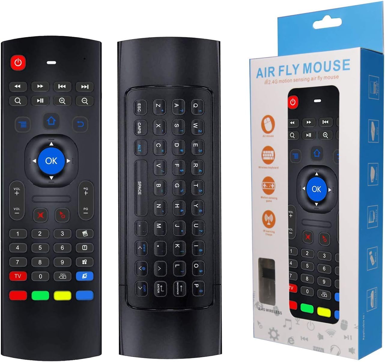 Air Mouse Remote MX3 Pro, 2.4G Wireless Mini Keyboard, Universal Remote Control with IR Learning for Android TV Box, Smart TV, Projector, Raspberry Pi - Image 6