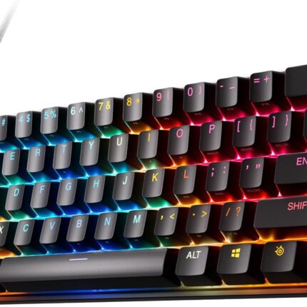 SteelSeries Apex Pro Mini Gen 3 OmniPoint 3.0 HyperMagnetic Switches — Adjustable Actuation — Rapid Trigger — Game-Ready Presets — Protection Mode — Rapid Tap/SOCD — RGB — PBT Keycaps — USB-C