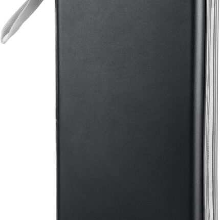 CD Case, DVD Case Holder 96 Capacity Hard Plastic CD DVD Disc Cases Storage Binder Wallet for Car Home Office Travel (Black)