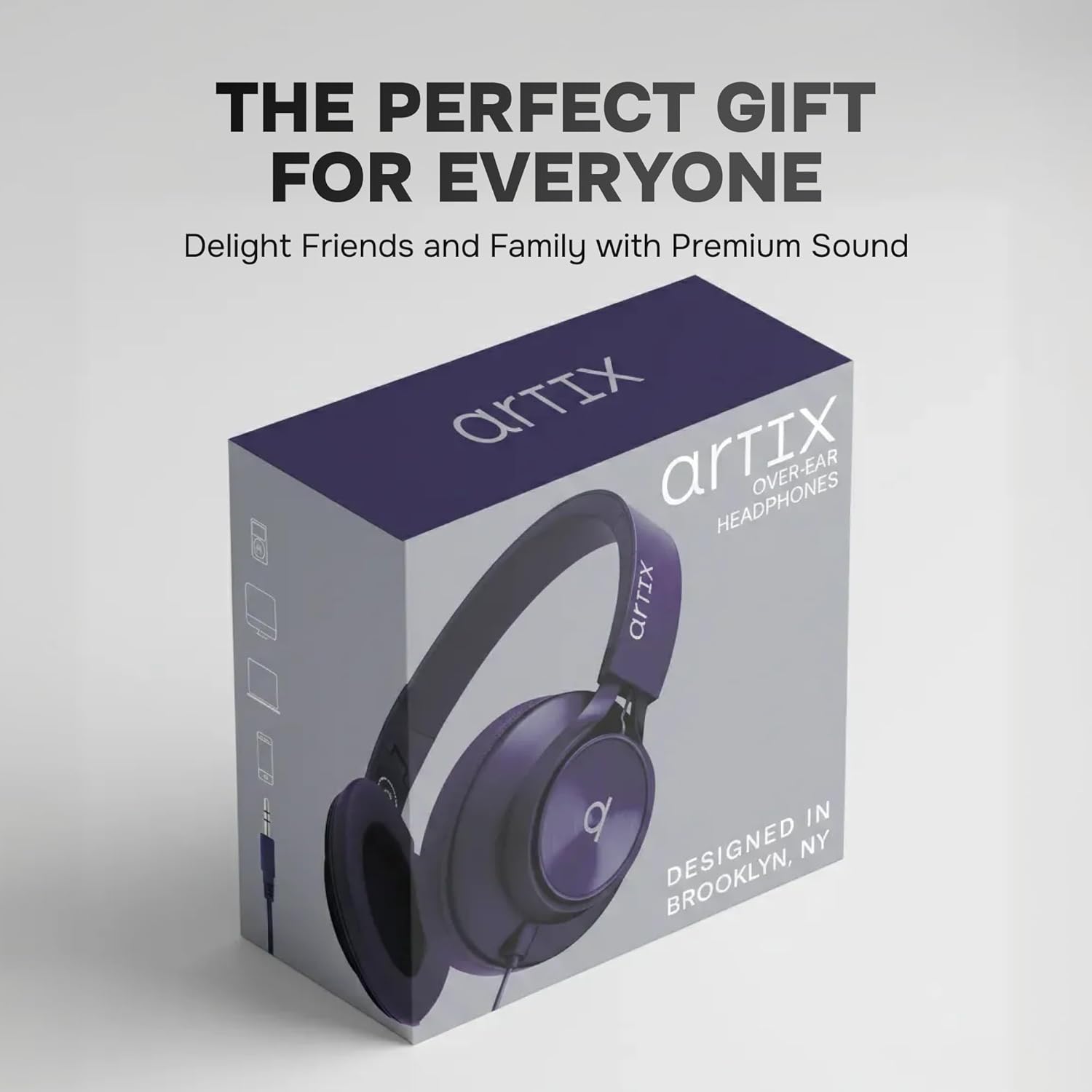 ARTIX CL750 Over Ear Headphones Wired with Mic & Volume Control, Audio with 100% Noise Cancelling Computer Wired, Plug in for Laptop, Dj Corded Studio Headphones - Image 9
