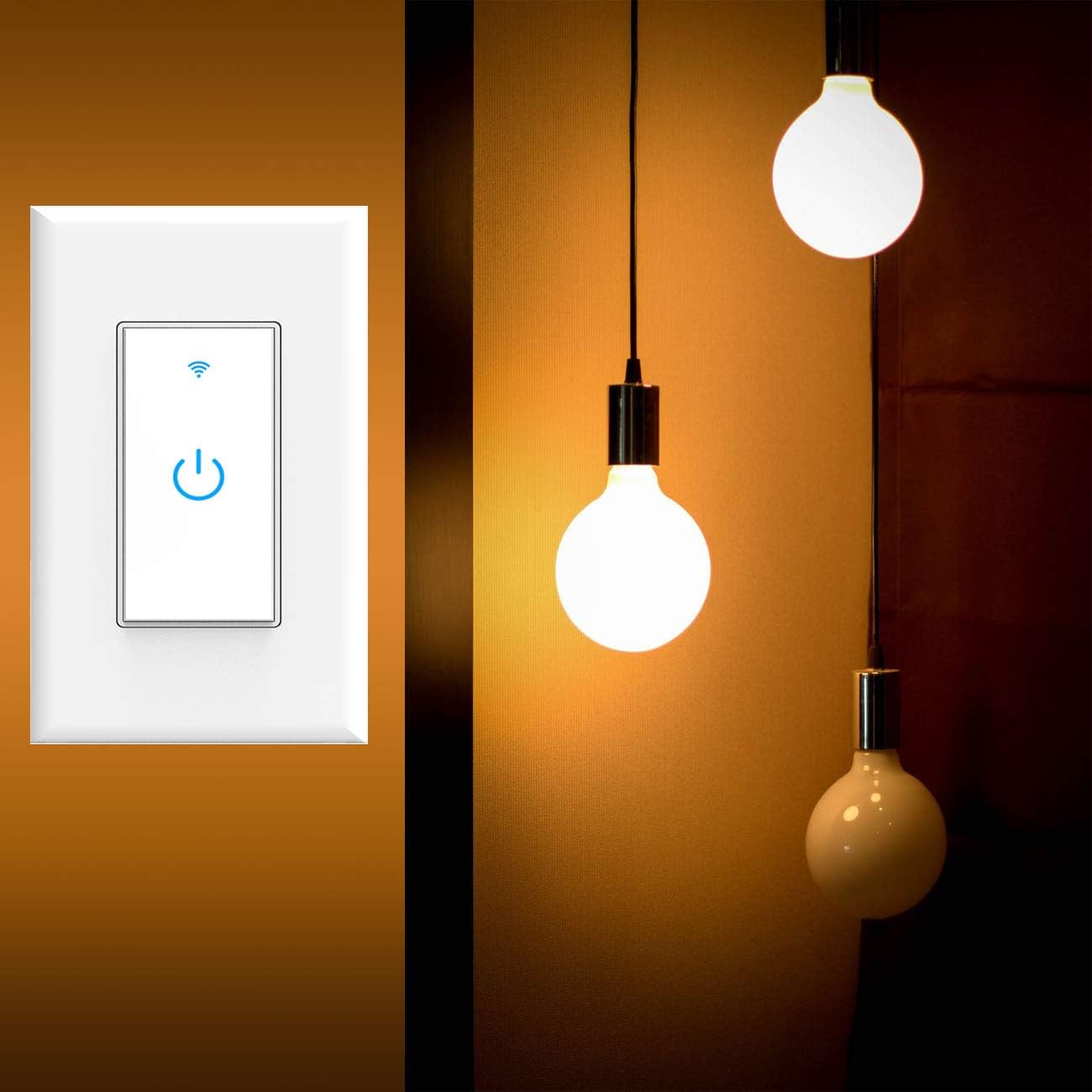 Smart Light Switch, WiFi Switch Touch Wall Switch 1 Gang, Compatible with Alexa Google Home - Image 5