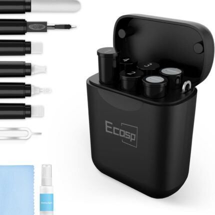 Cleaner Kit for AirPod, Multi-Tool iPhone Cleaning Kit, Cell Phone Cleaning Repair & Recovery iPhone and iPad (Type C) Charging Port, Lightning Cables, and Connectors, Easy to Store and Carry Design
