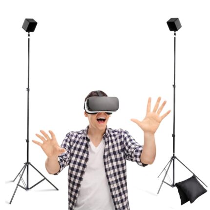 Skywin VR Tripod Stand, HTC Vive Base Station Compatible Sensor Stand and Base Station Mount for Vive Sensors or Oculus Rift Constellation (2 Stands)