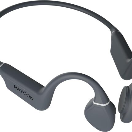 Raycon Bone Conduction Headphones Bluetooth - Open Ear Running Headphones, Sweat & Water-Resistant Earbuds with Mic for Sports & Workouts, 13hr Playtime (Gray)