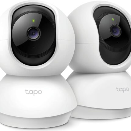 Tapo 2K Pan/Tilt Security Camera for Baby Monitor, Dog Camera w/Motion Detection, 2-Way Audio Siren, Night Vision, Cloud&SD Card Storage, Works w/Alexa & Google Assistant, 2-Pack (Tapo C210P2)