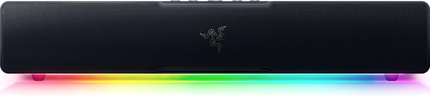Razer Leviathan V2 X PC Soundbar with Full-Range Drivers - Compact Design - Chroma RGB - USB Type C Power and Audio Delivery - Bluetooth 5.0 - for PC, Laptop, Smartphones, Tablets & Nintendo Switch