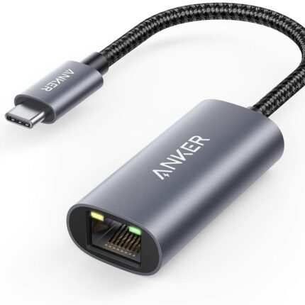 Anker USB C to Ethernet Adapter, Portable USB C Type-C 1-Gigabit Network Hub, 10/100/1000 Mbps,Network Adapter for MacBook Pro, iPad Pro 2019/2018, ChromeBook, XPS, Galaxy S9/S8, and More