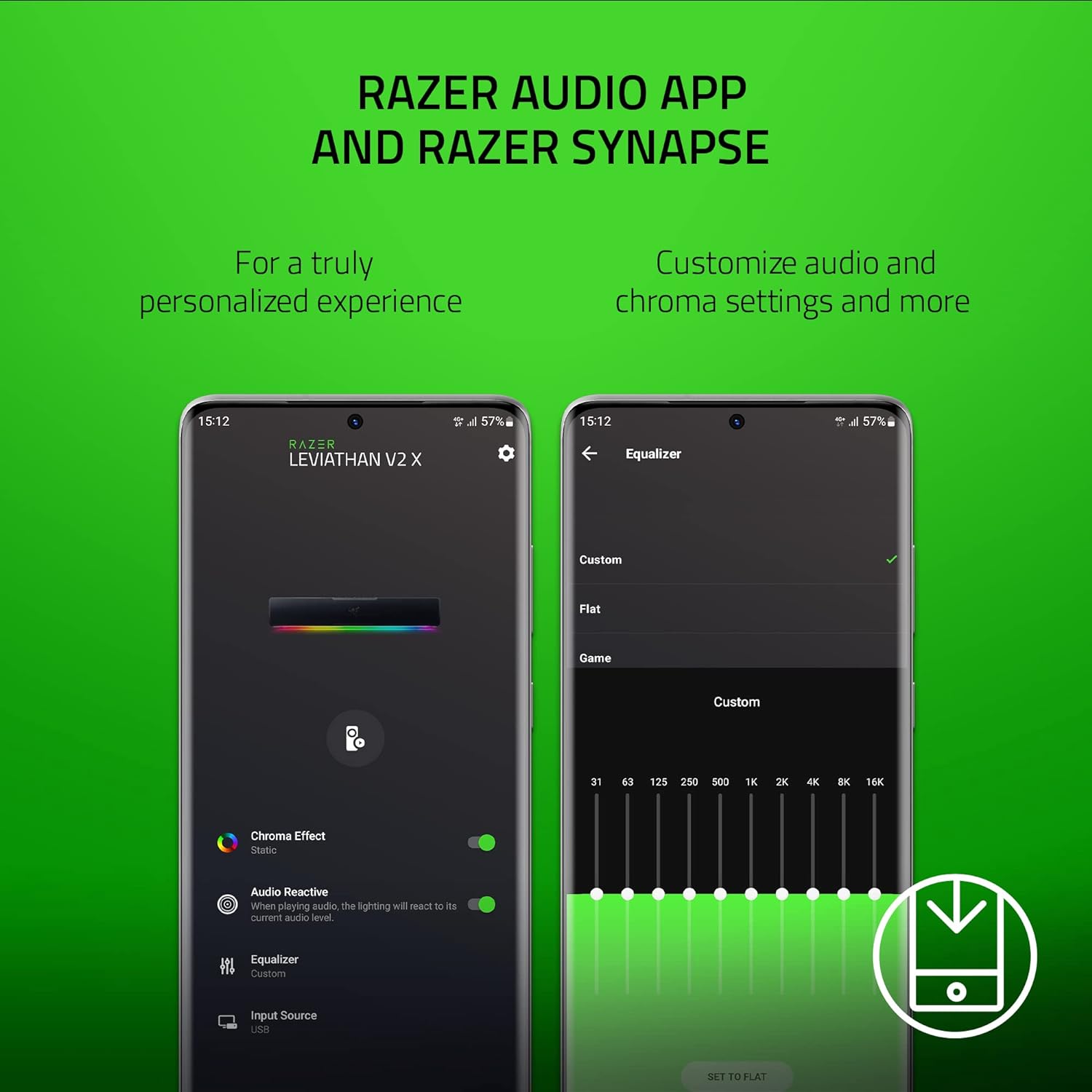 Razer Leviathan V2 X PC Soundbar with Full-Range Drivers - Compact Design - Chroma RGB - USB Type C Power and Audio Delivery - Bluetooth 5.0 - for PC, Laptop, Smartphones, Tablets & Nintendo Switch - Image 7