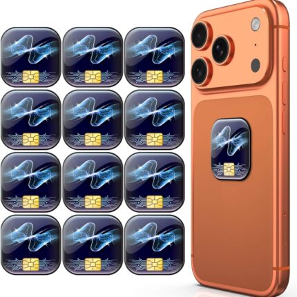 Cell Phone Protection Neutralizers Stickers for Smart Phones/Tablets/Laptops/Computer/WiFi/Priner/TV Electronic Devices Blocker 12 Pcs Blue