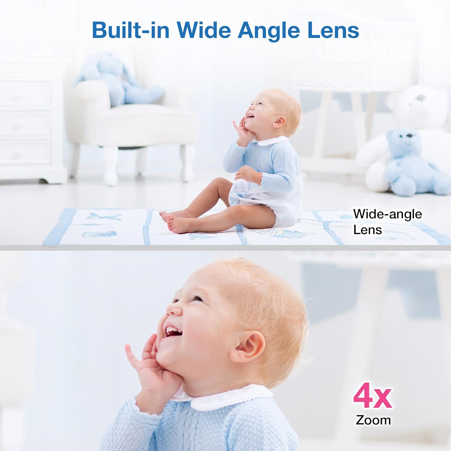 VTech VM901 Smart WiFi Baby Monitor with 1080p FHD Camera and 5" HD IPS Display, Free App, Remote Pan Tilt Zoom, Night Vision, Motion Detection Alerts - Image 11