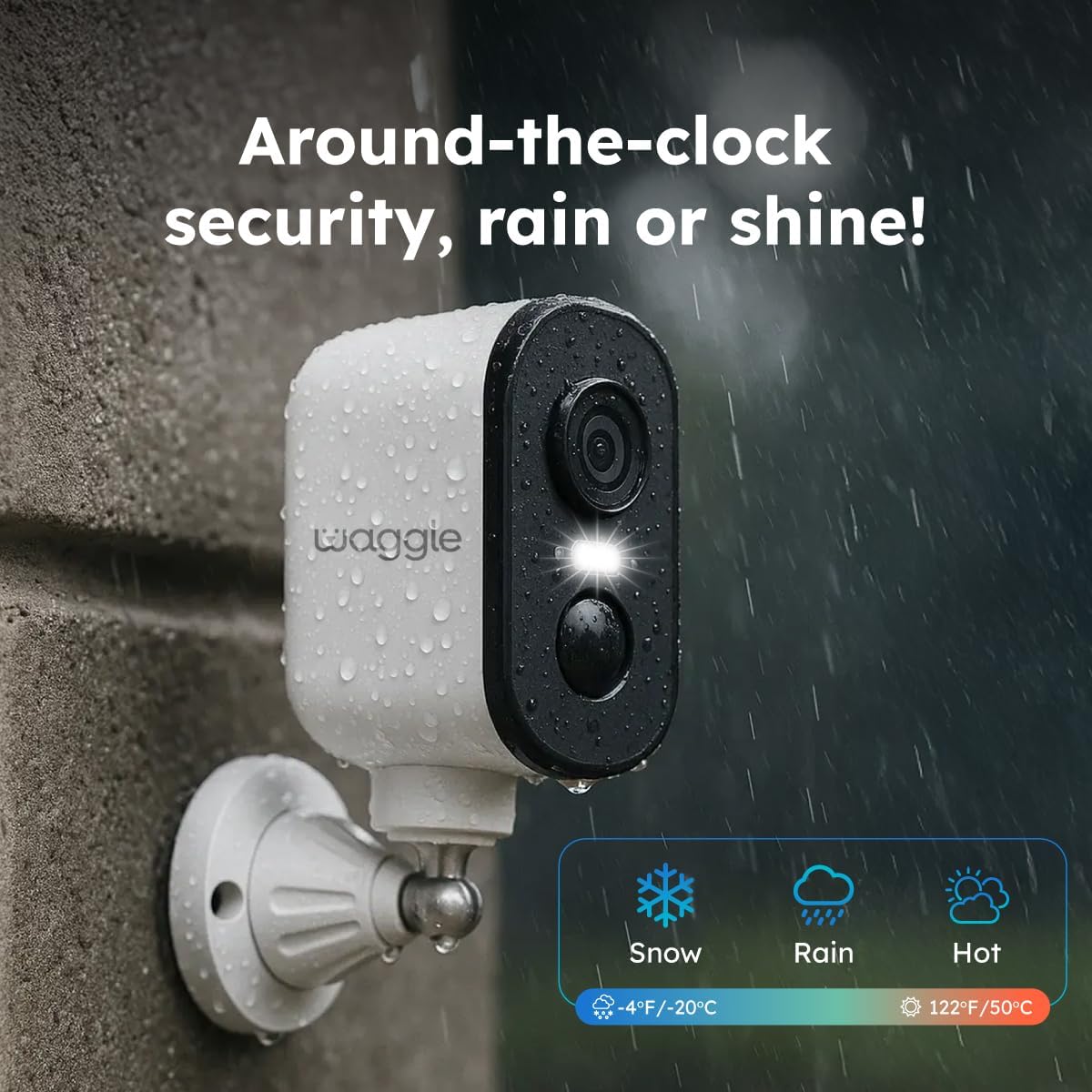 Waggle 4G LTE Cellular Security Camera, 2K HD Pet Monitor, No WiFi, 9000mAh Battery, Night Vision, 2-Way Talk & Siren Alarm, Dog Monitor for RVs/Camping/Travel & Indoor/Outdoor - Subscription Required - Image 5