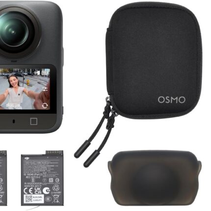 DJI Osmo 360 Essential Combo, 360 Camera with 1-Inch 360° Imaging, Native 8K 360° Video, 4K/120fps & 170° Boost Video, 1.2m Invisible Selfie Stick Kit, Extended Battery Life with 2 Batteries