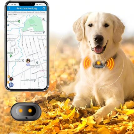 GPS 4G Tracker & Health Monitoring for Dog with LED Light Up,Sounding, Waterproof GPS Location & Smart Pet Activity Tracker, Unlimited Range use for Dogs Collar. (Large)