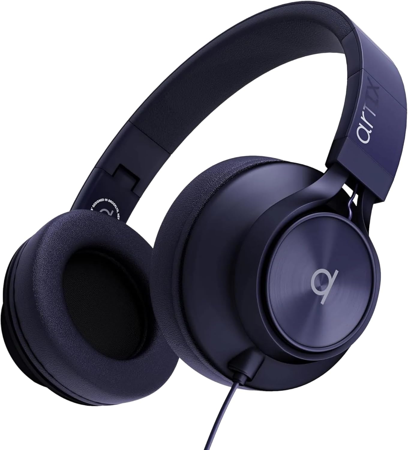 ARTIX CL750 Over Ear Headphones Wired with Mic & Volume Control, Audio with 100% Noise Cancelling Computer Wired, Plug in for Laptop, Dj Corded Studio Headphones