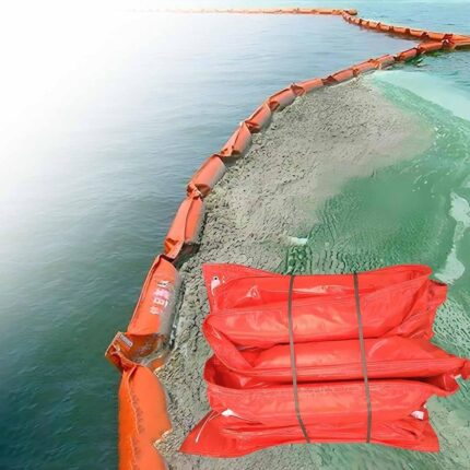 PVC Floating Oil Boom - Heavy-Duty Reusable Containment Barrier | Oil Spill Control for Ports, Rivers & Emergency Response | PVC Oil Boom with Sizes L10m/32.8ft-H35cm/13.8inch