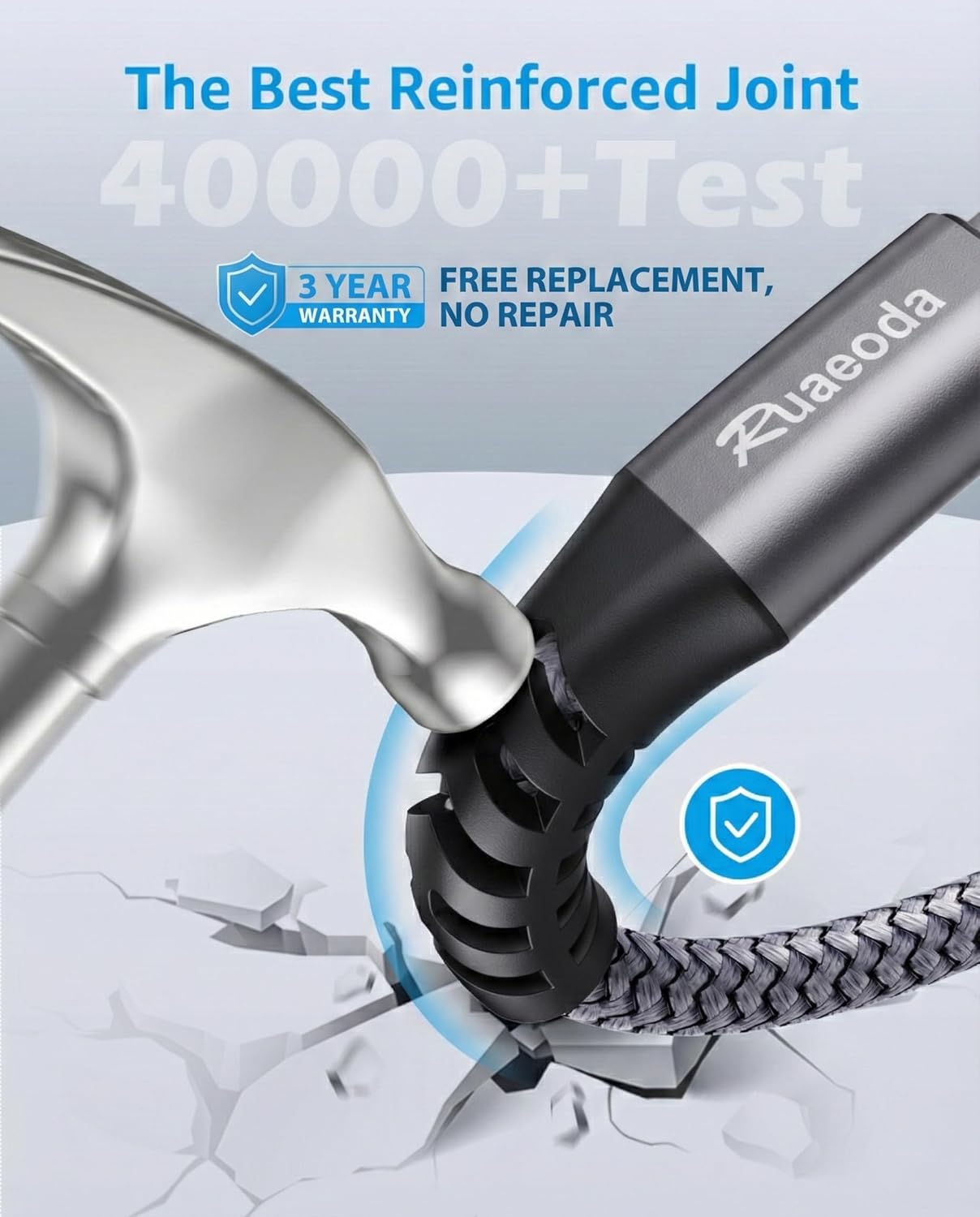 Micro USB Cable Android Charger 6ft 2PACK Compatible with PS4 Charger Cord - High Speed 2.0 USB A Male to Micro USB Nylon Braided Cable for Android Phone - Image 7