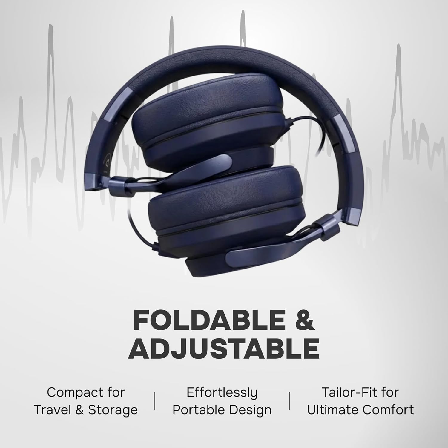 ARTIX CL750 Over Ear Headphones Wired with Mic & Volume Control, Audio with 100% Noise Cancelling Computer Wired, Plug in for Laptop, Dj Corded Studio Headphones - Image 5