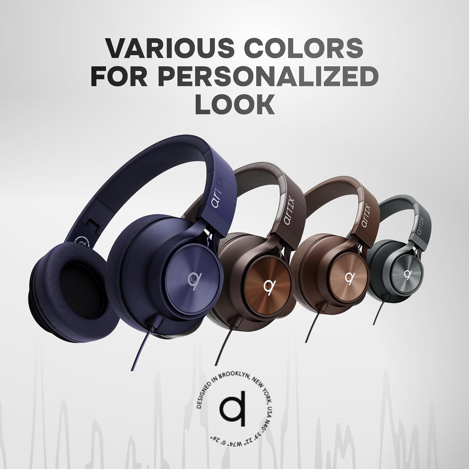 ARTIX CL750 Over Ear Headphones Wired with Mic & Volume Control, Audio with 100% Noise Cancelling Computer Wired, Plug in for Laptop, Dj Corded Studio Headphones - Image 7