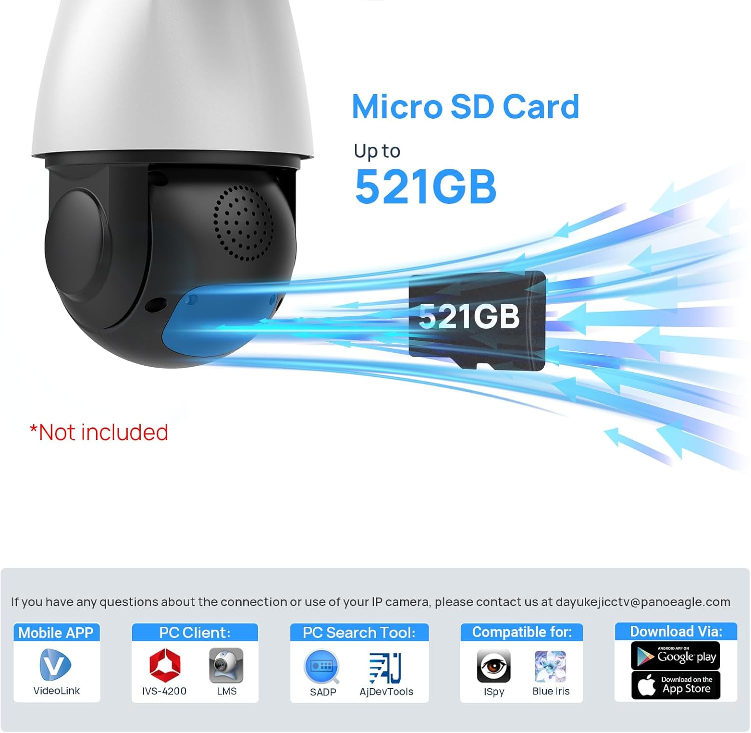 PANOEAGLE 5MP PTZ PoE IP Camera Outoodoor Speed Dome, 18x Optical Zoom Security Camera with Auto Tracking, Human Vehicle Detection, Two Way Talk, 330ft IR Night Vision, IP66 - Image 8