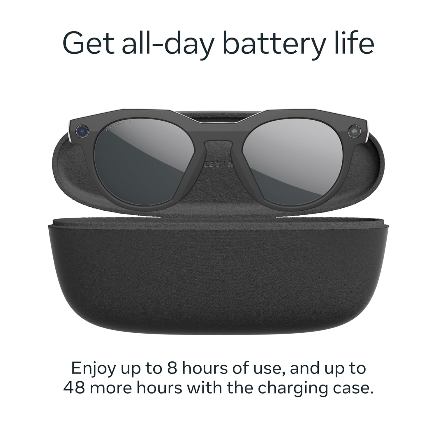 Oakley Meta HSTN, Black | Smart AI Glasses for Men, Women — Performance for Sports, Athletes — Camera, Audio, Video — 8 Hour Battery — 3K HD Resolution — Prizm™ Polarized Lenses - Image 7