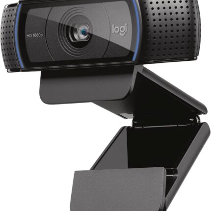 Logitech C920x HD Pro PC Webcam, Full HD 1080p/30fps Video, Clear Audio, HD Light Correction, Works with Microsoft Teams, Google Meet, Zoom, Nintendo Switch 2’s New GameChat Mode, Mac/Tablet- Black