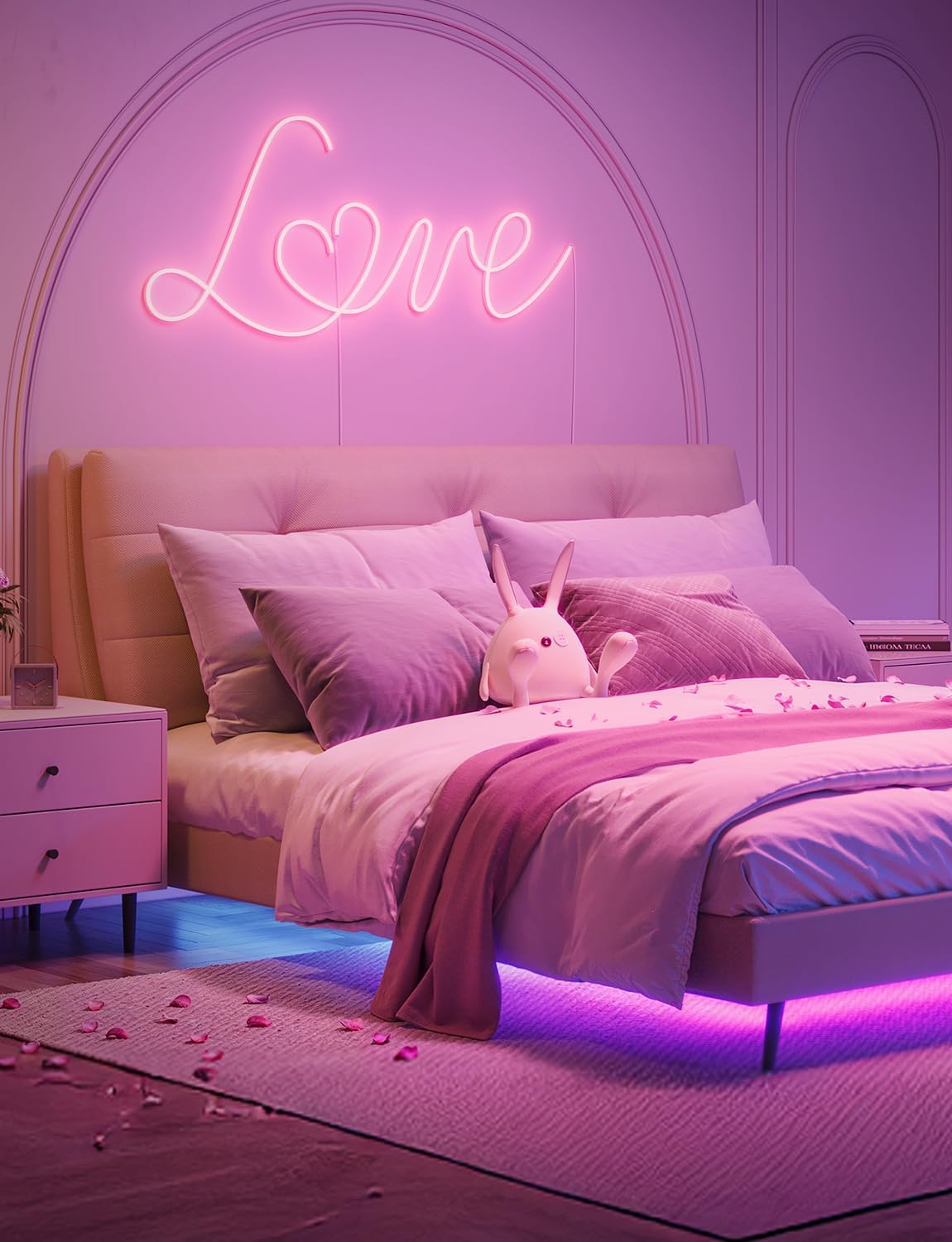 Govee RGBIC Neon Lights, LED Smart Neon Rope Light 2 Works with Matter, Alexa, Google Assistant, Custom DIY Neon Strip Lights for Bedroom and Holiday Decor, Softer Material, 32.8ft, White - Image 2