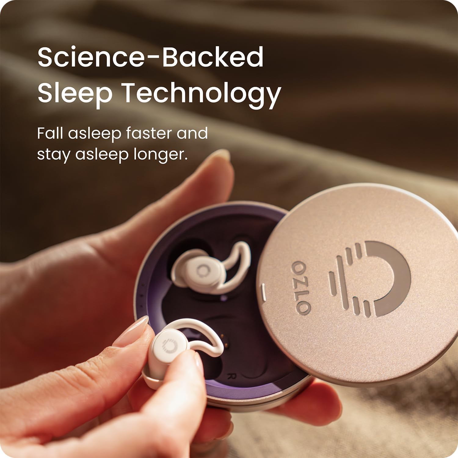 Ozlo Sleepbuds® | Comfortable Side Sleeper Headphones | Up to 10 Hours of Bluetooth LE Streaming | Science-Backed Sleep Sounds | Snore Blocking Comfortable Earbuds - Image 7