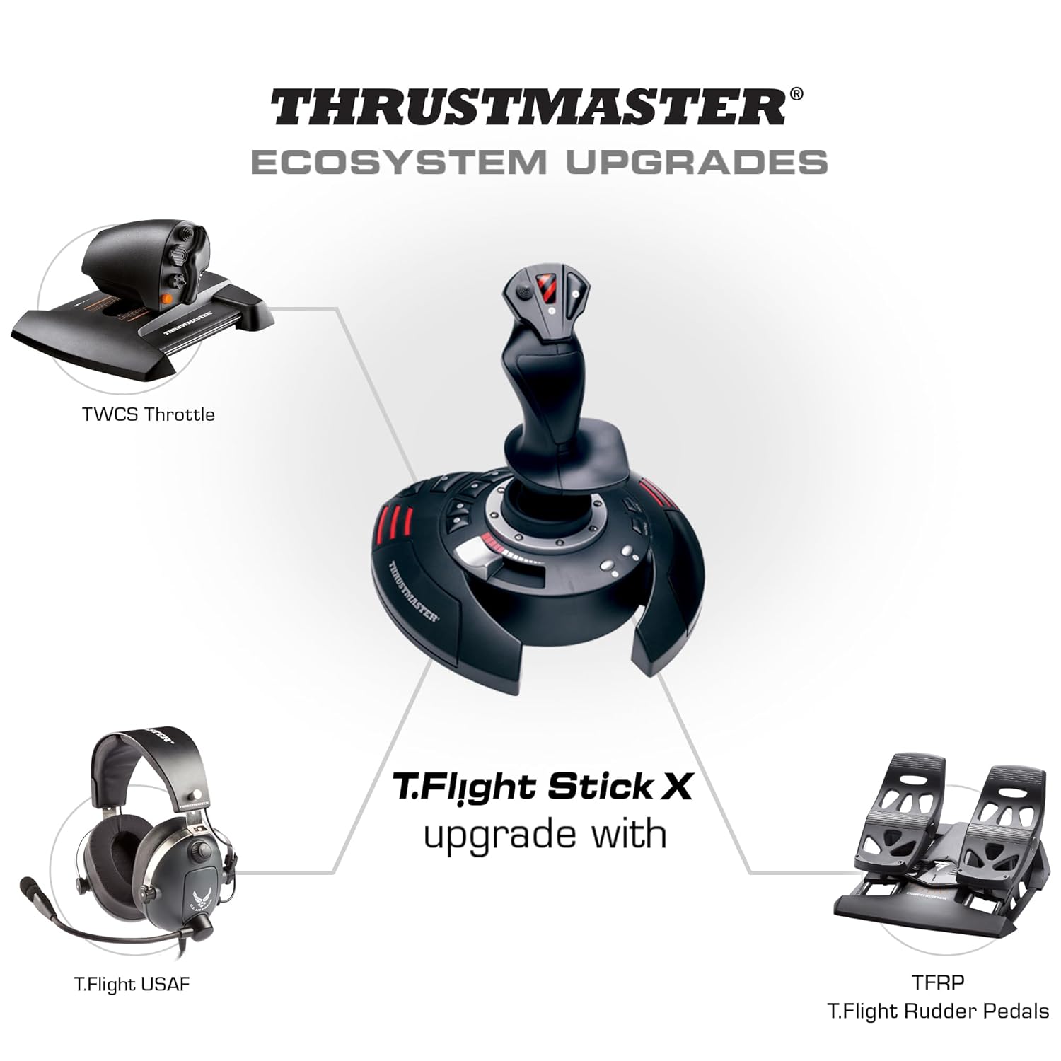 Thrustmaster T-Flight Stick X (Compatible with Windows PC) - Image 6