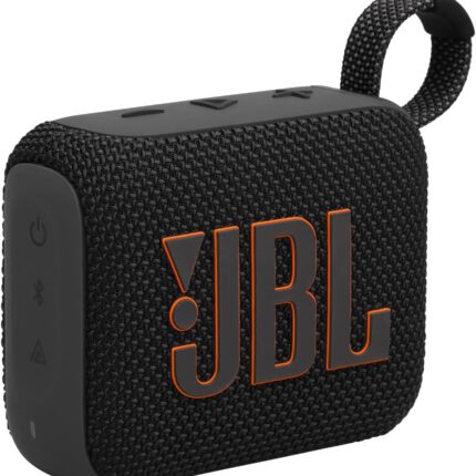 JBL Go 4 - Ultra-Portable, Waterproof and Dustproof Bluetooth Speaker, Big JBL Pro Sound with Punchy bass, 7-Hour Built-in Battery, Made in Part with Recycled Materials (Black)